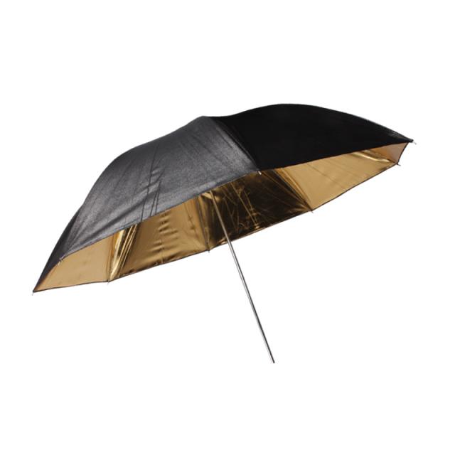 BRESSER SM-01 Reflective Umbrella black/gold 101cm 