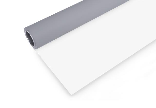 BRESSER Vinyl Background Roll 2,00 x 4m Grey/White 