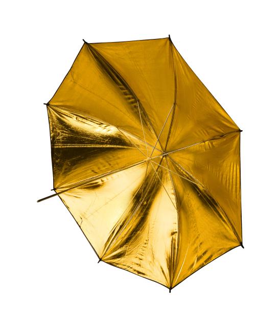 BRESSER SM-10 Reflex Umbrella gold/white/black 109 cm 
