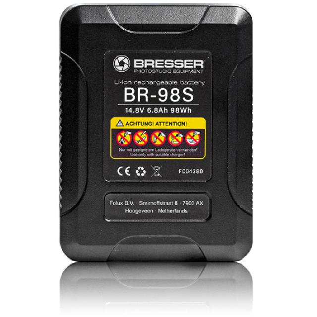 BRESSER BR-98S 6800 mAh V-Lock Akku Kompakt - 98Wh, 14.8V 